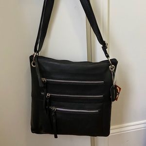 Leather crossbody bag